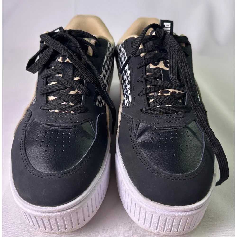 PUMA Cali Dream Women's Size 8.5 Wild Child Leopard Print Chunky Platform‎ Shoes
